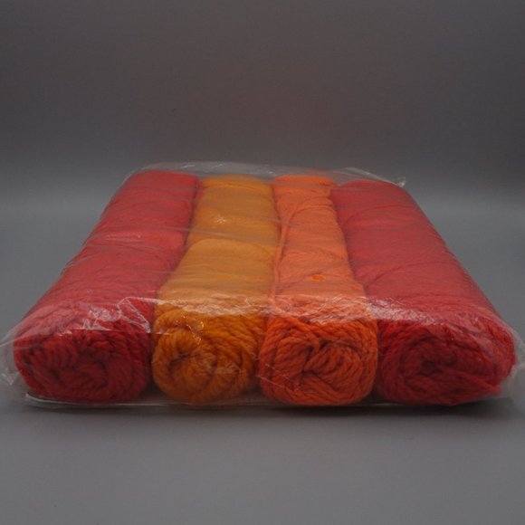 Bucilla Crochet Sweater Vest, Poncho Kit in Bright Oranges, One Size Fits All, D - Picture 10 of 10